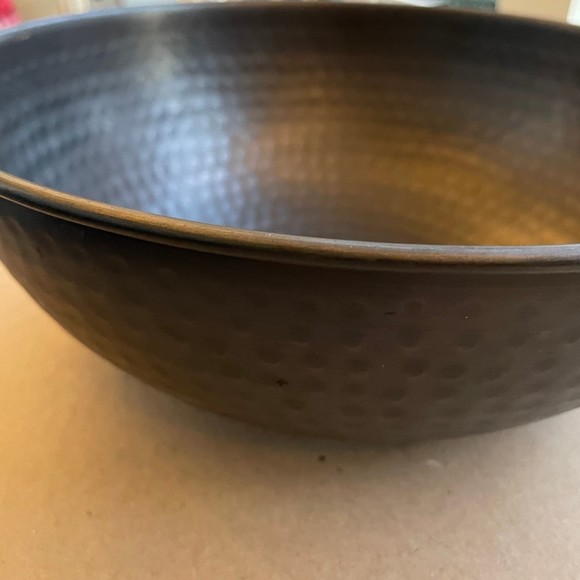Decorative Hammered Copper Bowl - Picture 4 of 9